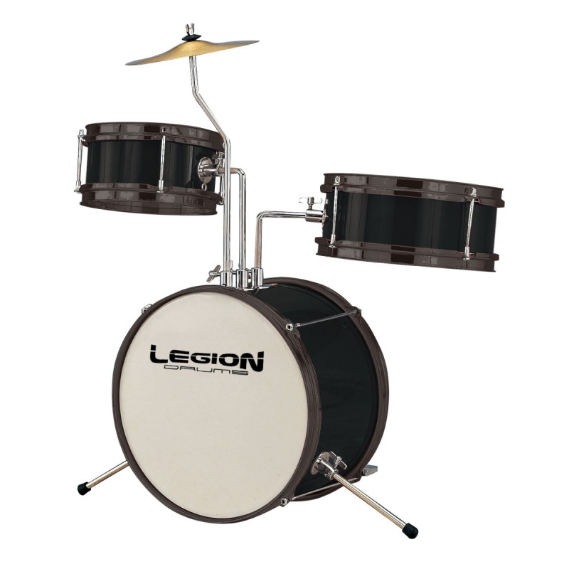 PEACE DP-13JC-3#11 BLACK - Complete junior drumkit 3 shells