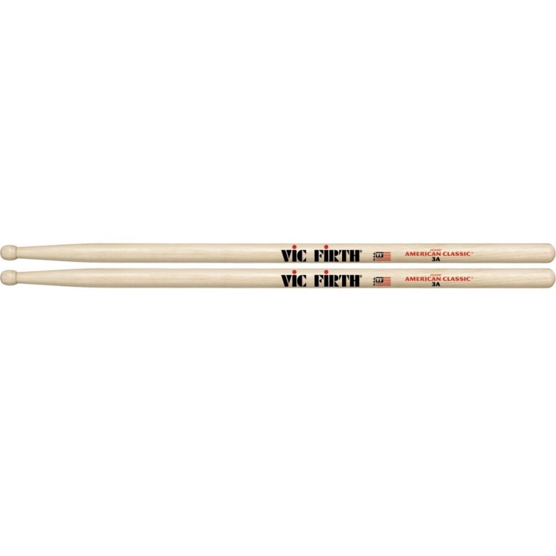 Vic Firth 3 páros amerikai klasszikus Hickory alsócomb fa 3A