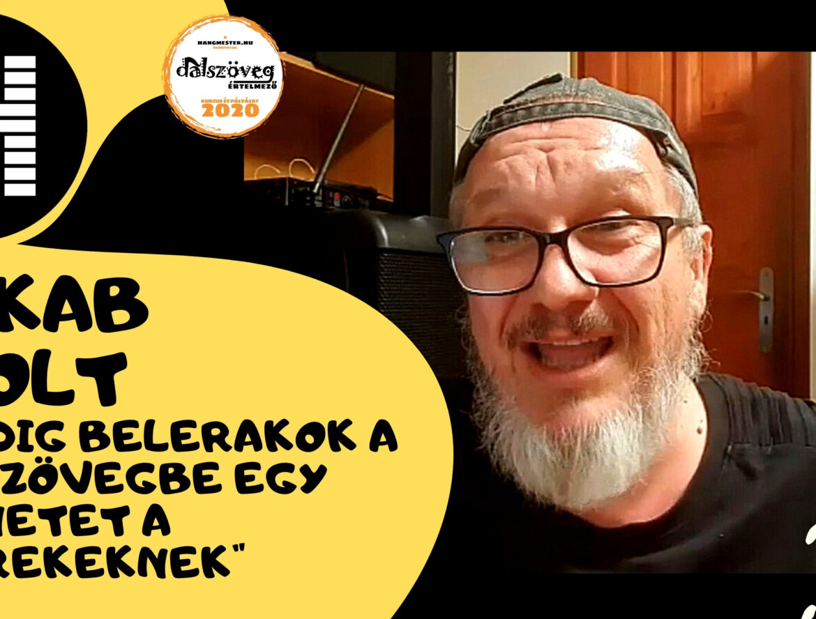 Jakab Zsolt: Mindig belerakok a dalszövegbe egy üzenetet a gyerekeknek