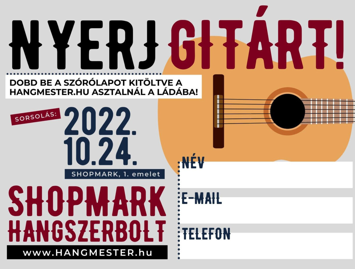 NYERJ GITÁRT WEKERLÉN ÉS A PIACOK NAPJÁN