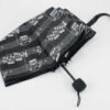 Fekete, kotta mintás összecsukható esernyő
